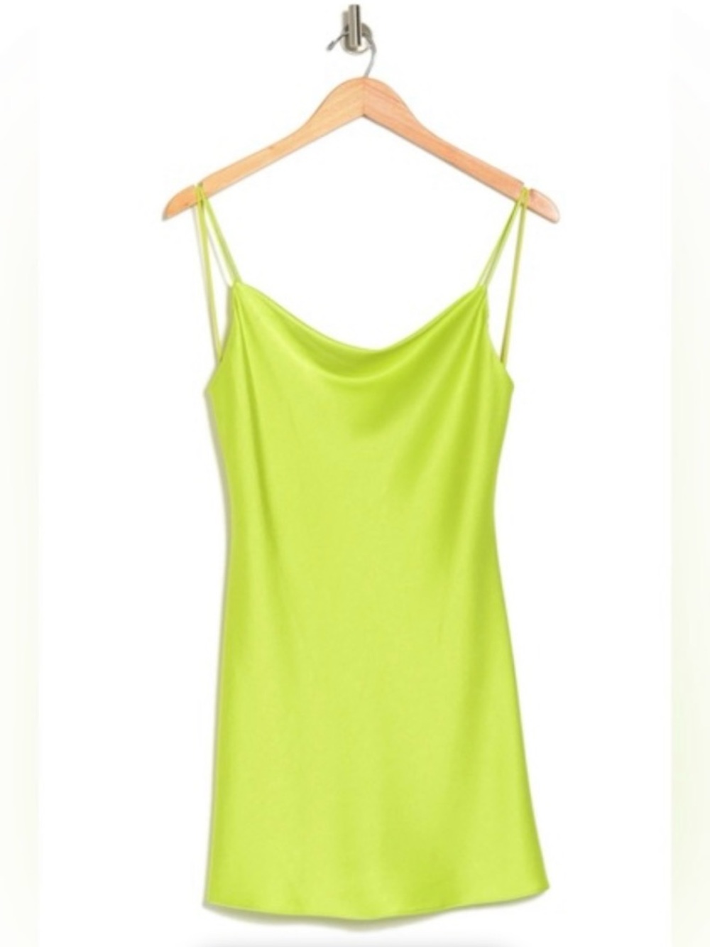 NWT Alice+Olivia Lime Harmony Slip Dress Size 4 - Picture 4 of 8